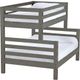 Crate Designs™ Furniture Graphite Twin/Full Tall Ladder End Bunk Bed-0