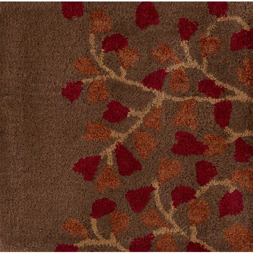 Surya Athena Burgundy/Brown Floral 5'x8' Area Rug-3