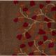 Surya Athena Burgundy/Brown Floral 5'x8' Area Rug-3