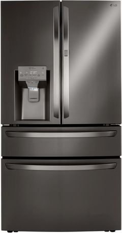 LG 36 in. 29.5 Cu. Ft. PrintProof™ Black Stainless Steel Smart Wi-Fi Enabled French Door Refrigerator with CraftIce™