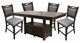 American Wholesale Furniture Colorado 5-Piece Antique Light Brown Pub Dining Room Set-0