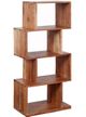 A & B Home Armond Zigzag Stacked Brown Bookshelf -0