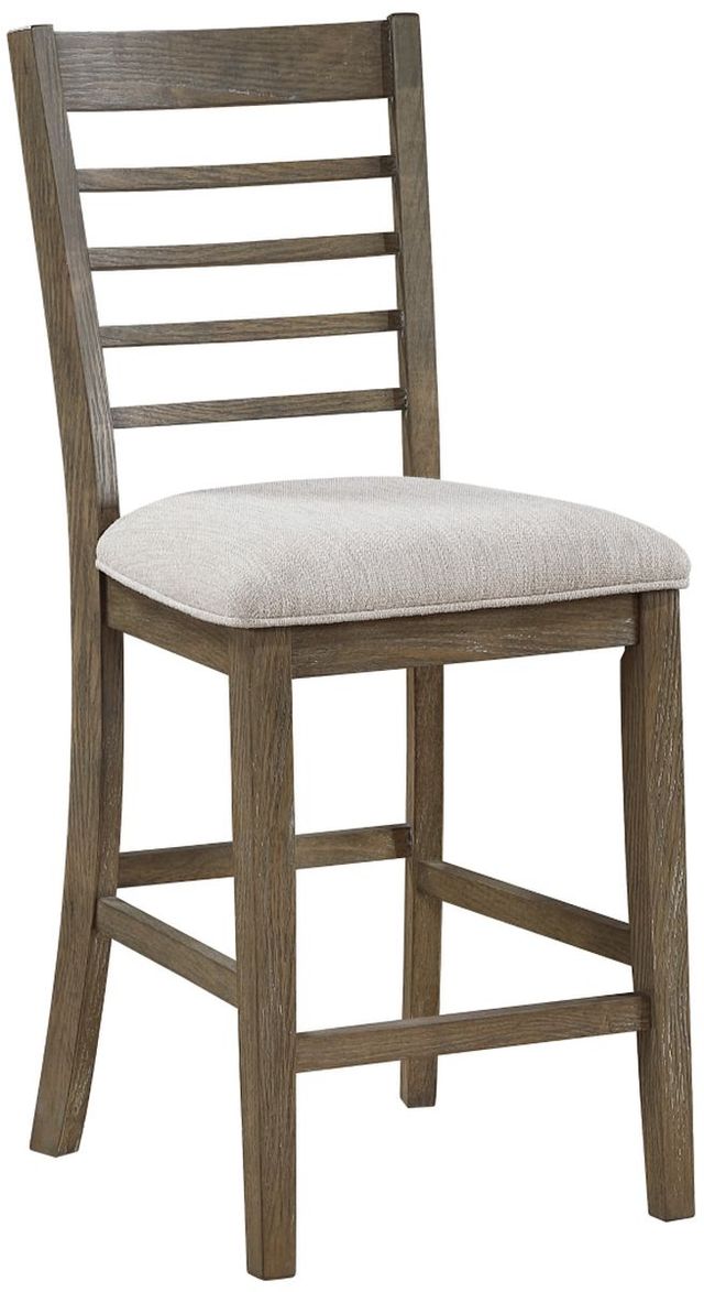Mazin Furniture 6-Piece Emilia Light Brown/Gray Counter Height Dining Room Set-3