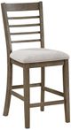 Mazin Furniture 6-Piece Emilia Light Brown/Gray Counter Height Dining Room Set-3