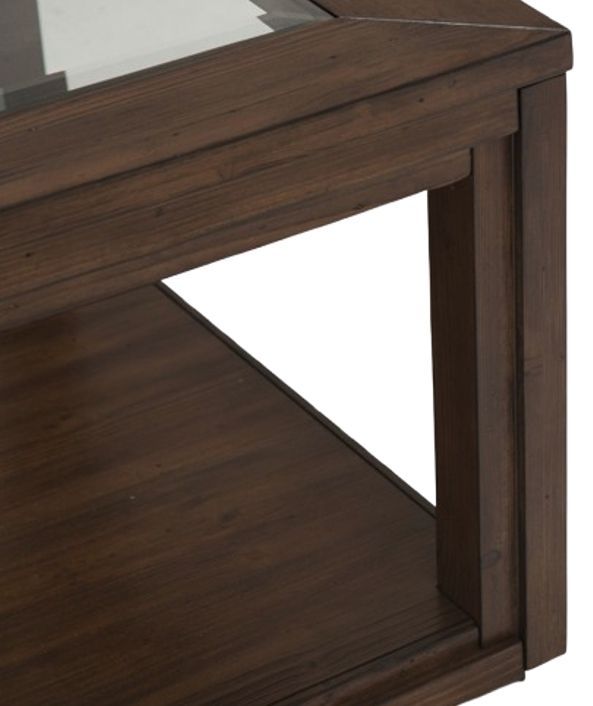 Michael Amini® Carrollton Rustic Ranch Rectangular Cocktail Table-3