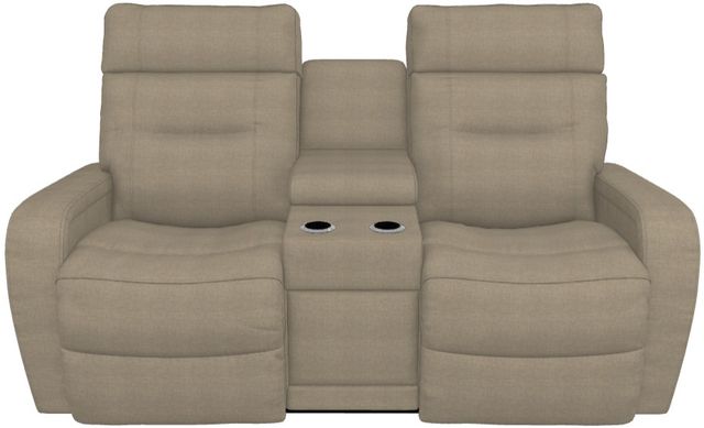 La-Z-Boy® Baron Brindle Power Wall Reclining Loveseat with Console and Headrest-1