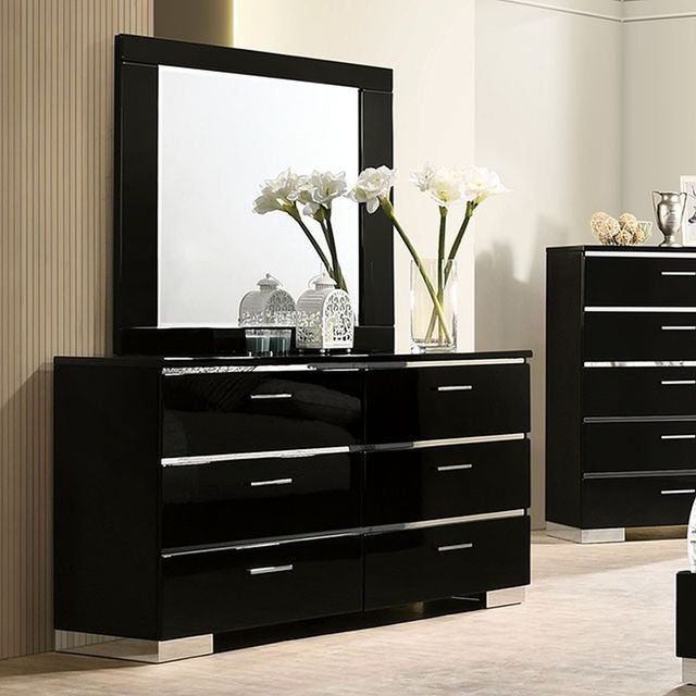 Furniture of America® Carlie Black Dresser-2
