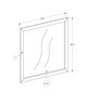 Monarch Specialties Inc. Rustic Oak Wall Mirror-2