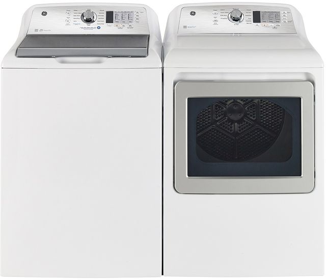 GE® 7.4 Cu. Ft. White Front Load Electric Dryer-2