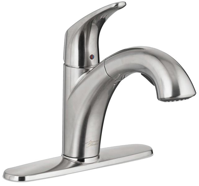 American Standard Colony® PRO Stainless Steel Single-Handle Pull-Out Dual Spray Kitchen Faucet-0