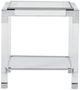 Lillian August Monti Glass Top Side Table with Acrylic Base-1