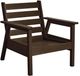 C R Plastics Tofino Chocolate Arm Chair-0