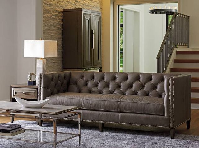 Lexington Home Customizable Ariana Monaco Leather Sofa-1