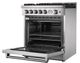 FORNO® Alta Qualita 30" Stainless Steel Freestanding Natural Gas Range-4
