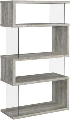 Coaster® Emelle Grey Driftwood Bookcase