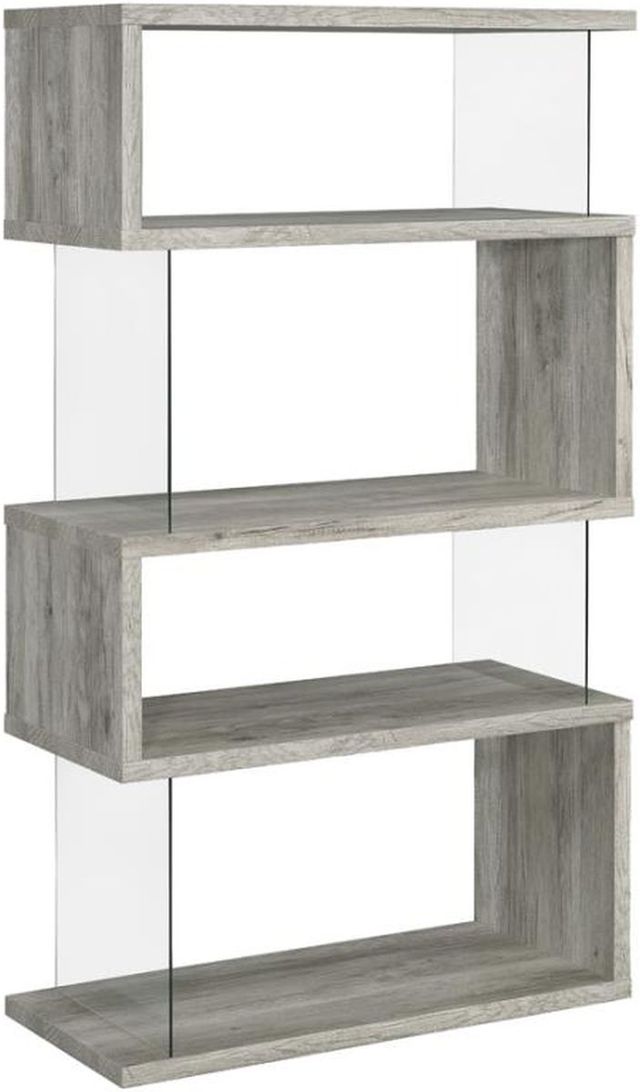 Coaster® Emelle Grey Driftwood Bookcase-0