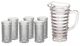 A & B Home Lisel Cut Crystal Clear Pitcher-0