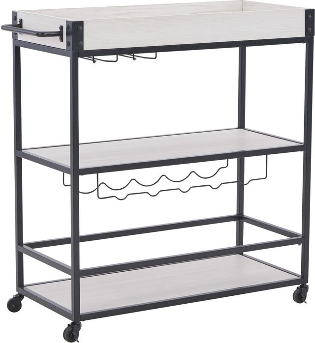 Signature Design by Ashley® Bayflynn Black Bar Cart-0