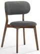 VIG Furniture Modrest Donald 2-Piece Dark Gray/Walnut Dining Chair Set-0