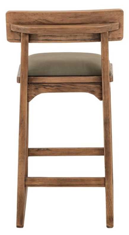 International Furniture Direct Balam Gray/Stained Brown 24" Barstool-3