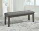 Signature Design by Ashley® Hallanden Antiqued Gray Dining Bench-3