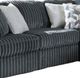 Signature Design by Ashley® Midnight-Madness 5-Piece Gunmetal Right-Arm Facing Sectional with Chaise-3