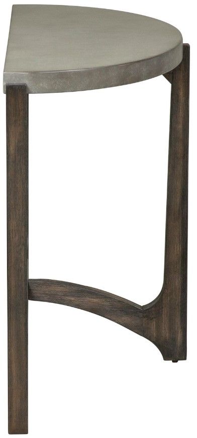 Liberty Furniture Cascade Gray Sofa Table with Wirebrush Rustic Brown Base-3