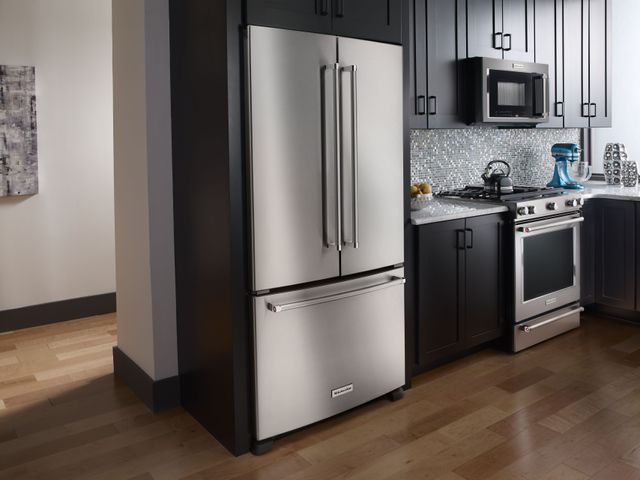 KitchenAid® 36 in. 21.9 Cu. Ft. Stainless Steel Counter Depth French Door Refrigerator-6
