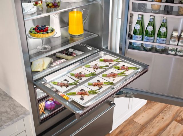BlueStar® PRO 36 in. 22.4 Cu. Ft. Custom Built In Bottom Freezer Refrigerator-1