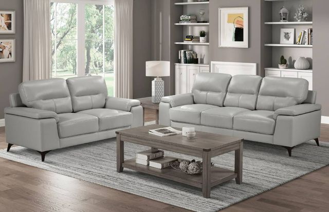 Homelegance® Mischa Silver Gray Sofa-1