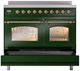 Ilve® Nostalgie II Series 40" Emerald Green Pro Style Induction Range-4