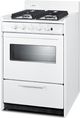 Summit® 24” White Freestanding Gas Range with Glass Window-2