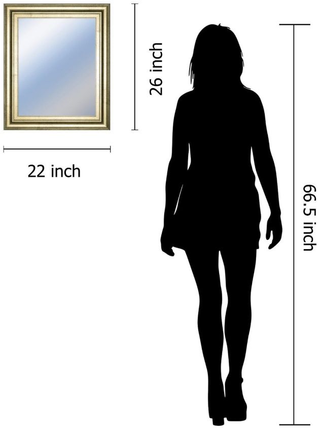 Classy Living Radiant Gold Trim Wall Mirror-2