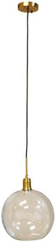 Harp & Finial® Luca Brass/Clear Glass Globes Pendant-0