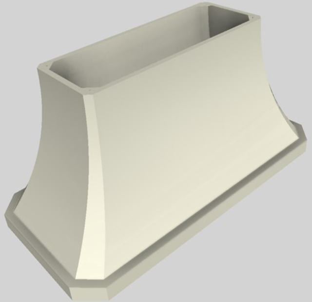 Vent-A-Hood® Designer Series 60" Biscuit Island Range Hood-3