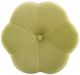 Linon Flower Gold/Green Vanity Stool-3