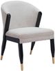 Zuo® Modern Pula Black/Gold/Misty Gray Dining Side Chair-0