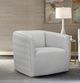Armen Living Melanie Dove Gray Swivel Barrel Chair-4