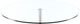Furnishings' Mate Customizable Aris Glass Top 42'' Dining Table with Brushed Stainless Steel Base-1