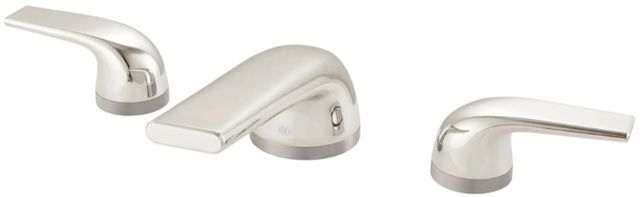 DXV Modulus Platinum Nickel Widespread Two-Handle Bathroom Faucet with Lever Handles-1