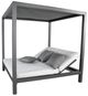 CabanaCoast® Customizable Muse Aluminum Outdoor Cabana Daybed Sling Roof-0