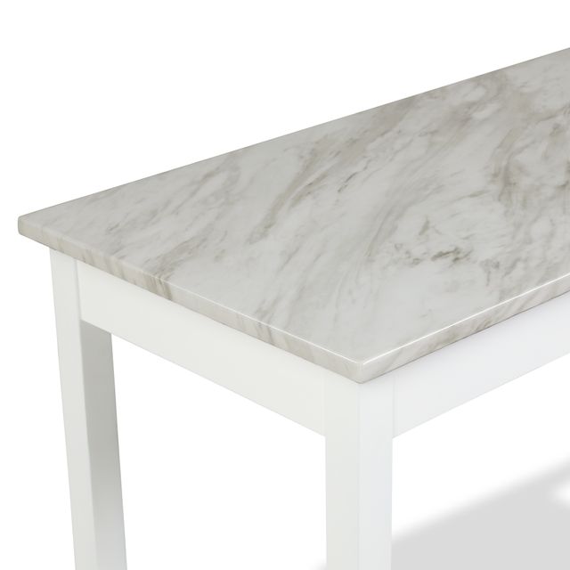 New Classic® Home Furnishings Celeste White Desk with Gray Mable Top-3