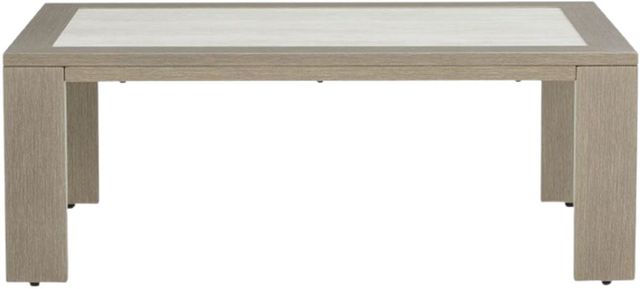 Signature Design by Ashley® Kimpton Isle Brown Metal Outdoor Cocktail Table-1