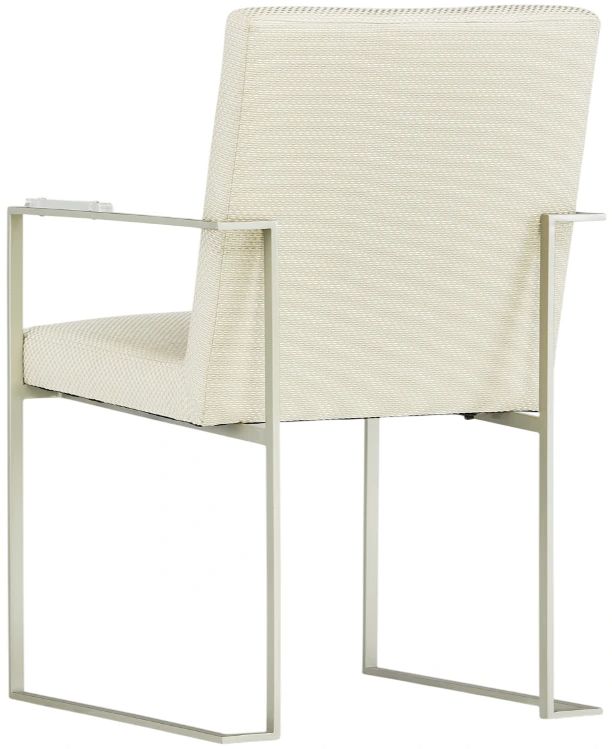 Michael Amini® Laguna Ridge Brushed Silver/Champagne Arm Chair-3
