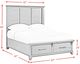 Elements International Montrose Brown/Espresso Queen Panel Storage Bed-2