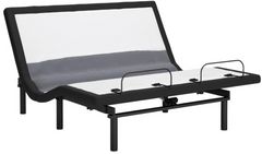 Sierra Sleep® By Ashley® Best Base Charcoal Gray King Adjustable Base with Lumbar and Audio