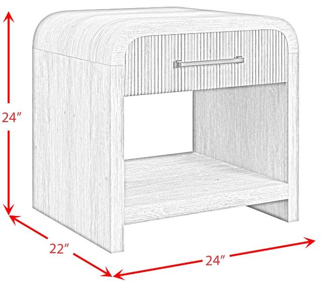 Elements International Ridgemont Black End Table-2