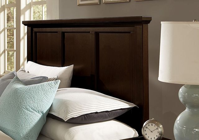 Vaughan-Bassett Bonanza Merlot Twin Mansion Bed-2