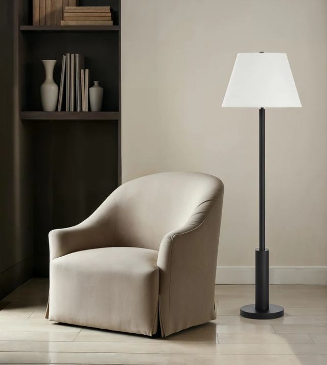 Renwil® Everren Pantera Matte Black Floor Lamp-1