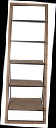 A & B Home Brown Wood Ladder Shelf-1